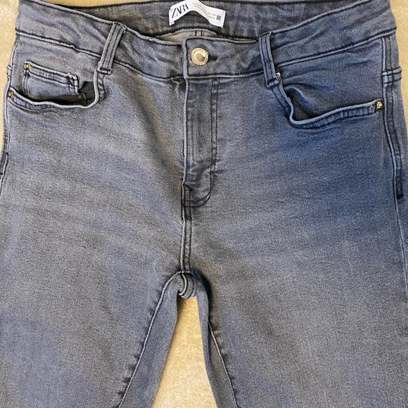 ZARA WOMENS SKINNY JEANS BLACK SIZE‎ 12 - Picture 5 of 8